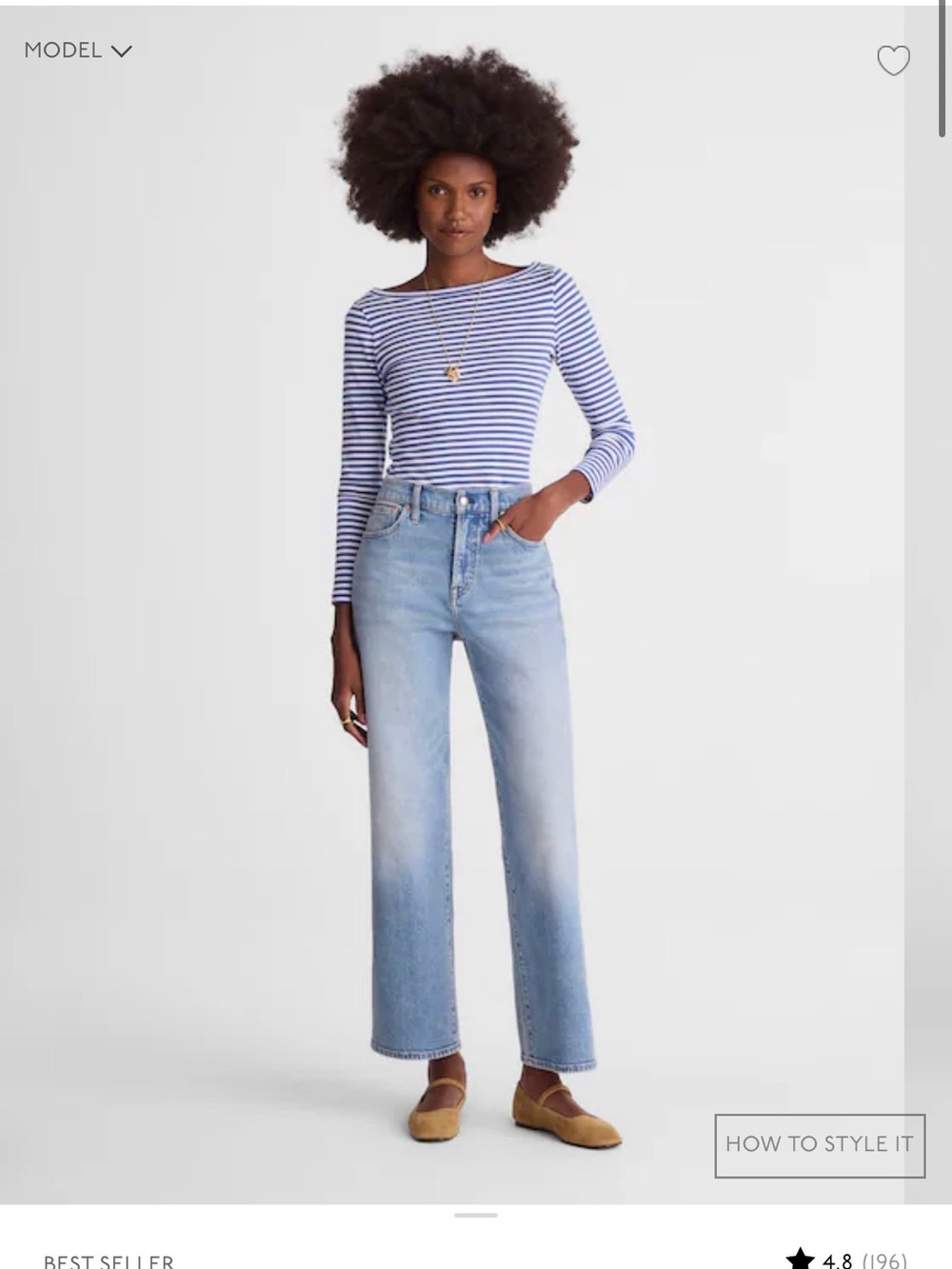 Madewell Perfect Vintage Wide Leg Crop Jeans